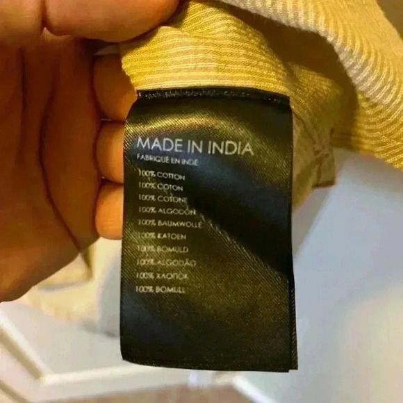 Mens Club Monaco Seersucker Cotton LS Button Down Shirt - Picture 6 of 6